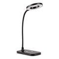 Rabalux - LED dotykowa lampa stołowa ściemnialna z ładowaniem bezprzewodowym LED/5W/5V 2700-6000K czarna