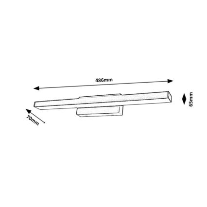 Rabalux - LED Kinkiet łazienkowy LED/12W/230V IP44