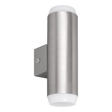 Rabalux - LED Kinkiet zewnętrzny 2xLED/4W/230V saténový matowy chrom IP44