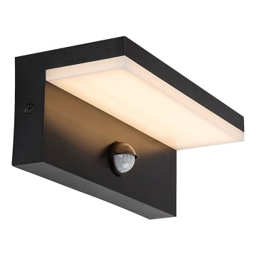 Rabalux - LED Kinkiet zewnętrzny z czujnikiem LED/9W/230V 2700/4000/6500K IP54 czarny