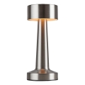 Rabalux - LED ładowalna lampka biurkowa dotykowa LED/2,7W/5V 1200mAh 3000/4000/6000K matowy chrom
