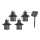 Rabalux - LED Lampa solarna 8xLED/0,1W/1,2V IP44 1200 mAh