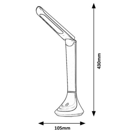 Rabalux - LED Lampa stołowa LED/5W/230V czarna