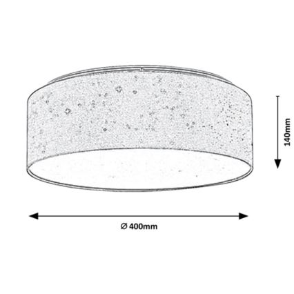 Rabalux - LED Lampa sufitowa LED/22W/230V kremowa