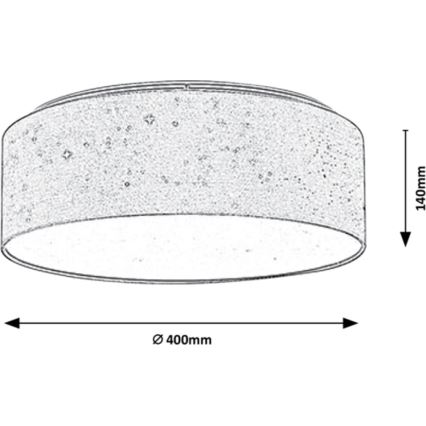 Rabalux - LED Lampa sufitowa LED/22W/230V szara