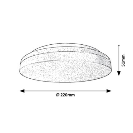 Rabalux - LED Łazienkowe oświetlenie sufitowe LED/18W/230V IP54 3000K/4000K/6000K