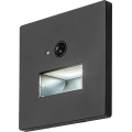 Rabalux - LED oprawa schodowa z czujnikiem ruchu i zmierzchu LED/1W/230V 3000/4500/6500K czarna
