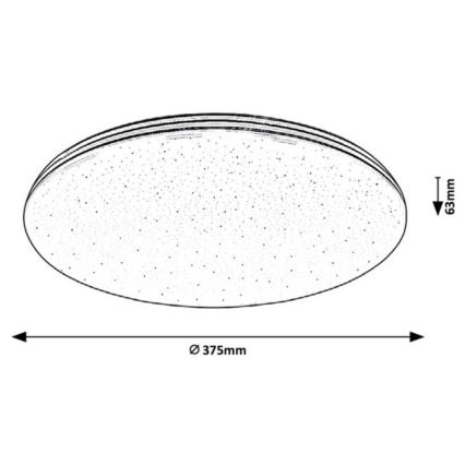 Rabalux - Plafon łazienkowy LED/30W/230V IP44 śr. 37,5 cm