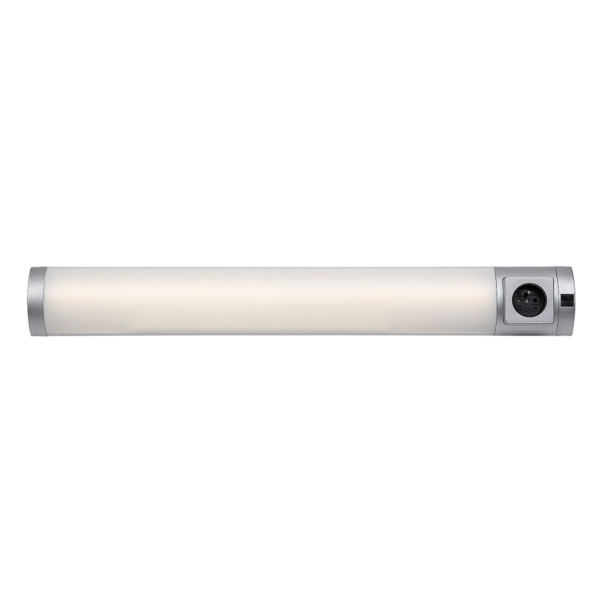 Rabalux - LED Oświetlenie blatu kuchennego z gniazdem LED/8W/230V 4000K 68 cm srebrny