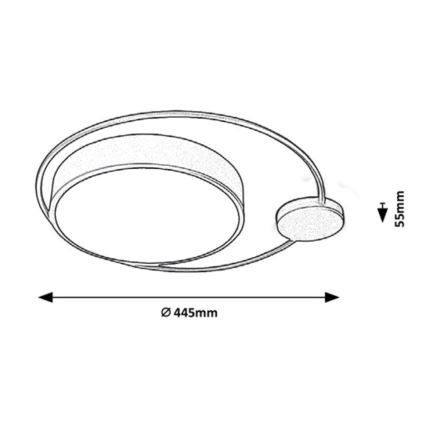 Rabalux - LED Oświetlenie sufitowe 2xLED/28W/230V