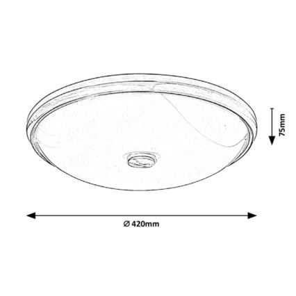 Rabalux - LED Oświetlenie sufitowe LED/24W/230V