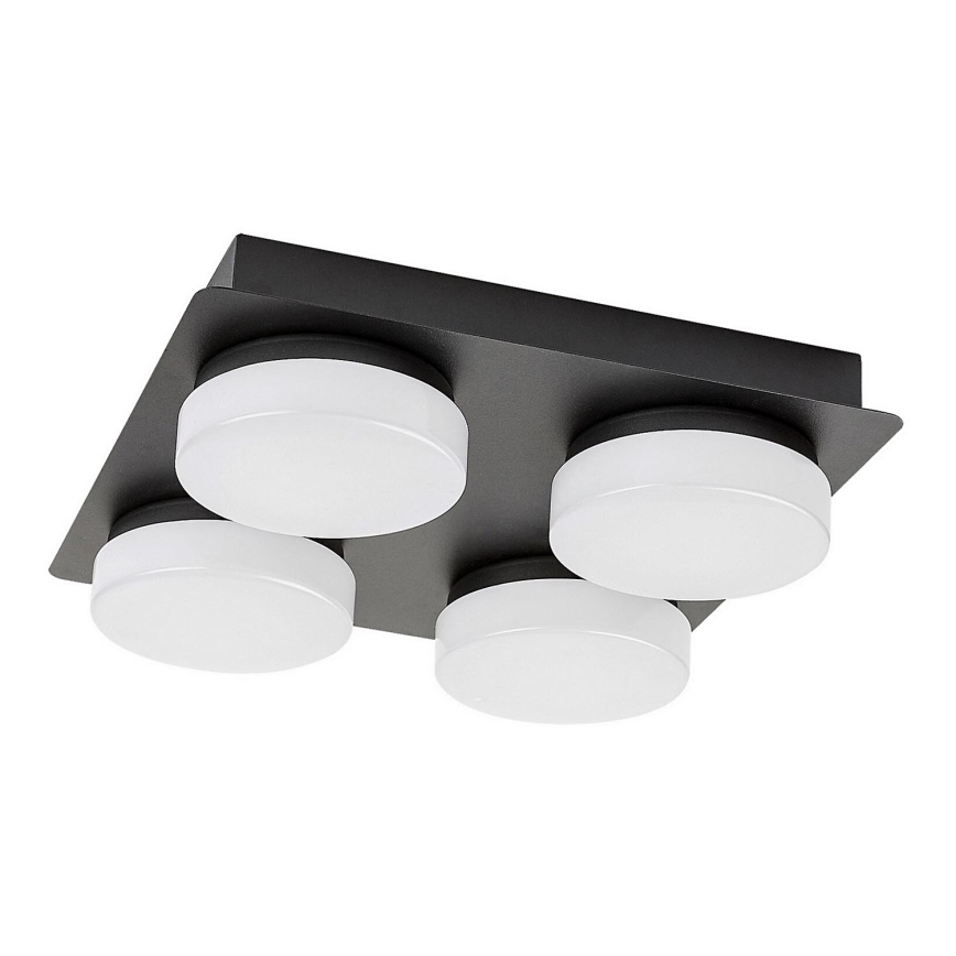 Rabalux - LED Plafon łazienkowy 4xLED/5,2W/230V IP44 czarne