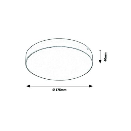 Rabalux - LED Plafon łazienkowy LED/18W/230V 3000-6000K IP44 biały