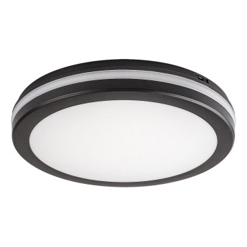 Rabalux - LED plafon łazienkowy LED/28W/230V 3000/4000/6500K IP54 czarny Ø 30 cm