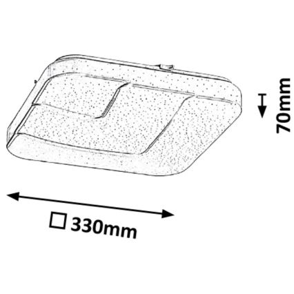 Rabalux - LED Plafon LED/18W/230V