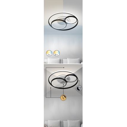 Rabalux - LED Plafon ściemnialny LED/50W/230V 3000-6000K + zdalne sterowanie