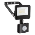 Rabalux - LED Reflektor z czujnikiem LED/10W/230V 4000K IP44 czarny
