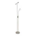 Rabalux - LED regulowana lampa stojąca LED/18,5W/230V + LED/4,5W matowy chrom