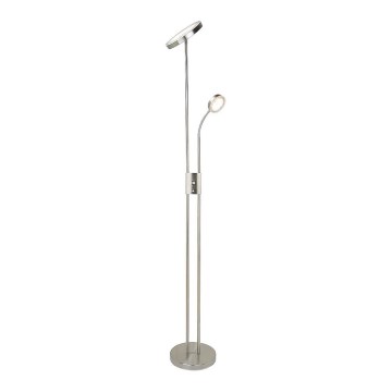 Rabalux - LED regulowana lampa stojąca LED/18,5W/230V + LED/4,5W matowy chrom
