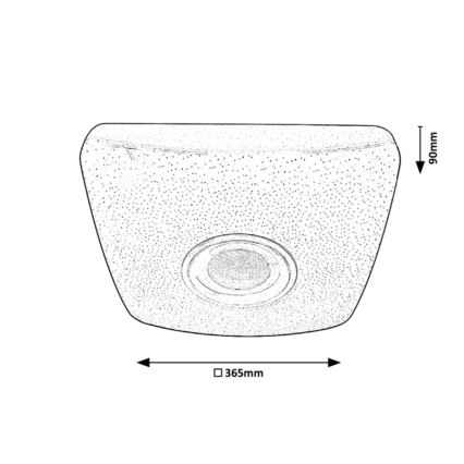 Rabalux - LED RGB ściemnialny plafon z głośnikiem LED/18W/230V 3000-6000K Bluetooth + pilot zdalnego sterowania