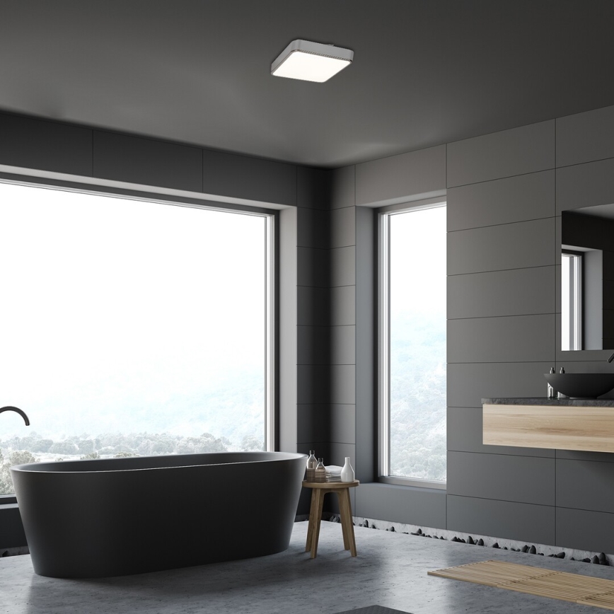 Rabalux - LED RGB łazienkowy plafon ściemnialny LED/22W/230V 3000-6000K IP44 + zdalne sterowanie 29x29 cm