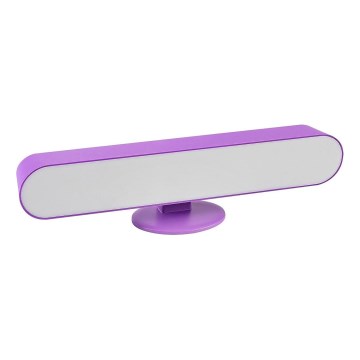 Rabalux - LED RGB Regulowana lampka biurkowa LED/3W/5V fioletowa + pilot do zdalnego sterowania
