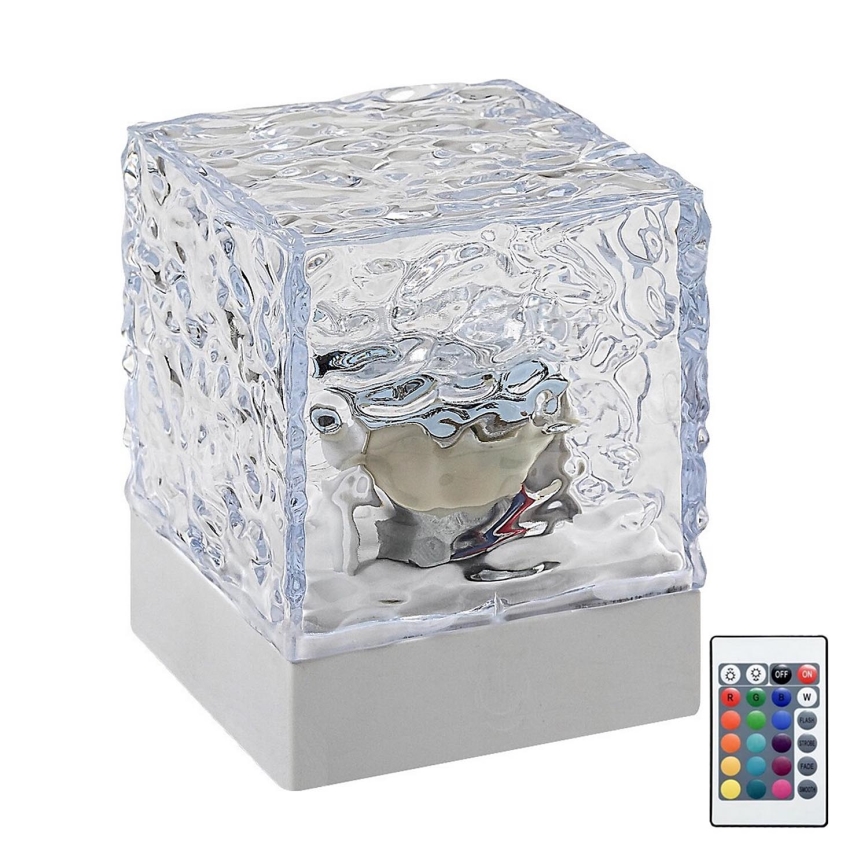 Rabalux - LED RGB Ściemnialna akumulatorowa lampa stołowa LED/1W/5V/3xAA + zdalne sterowanie