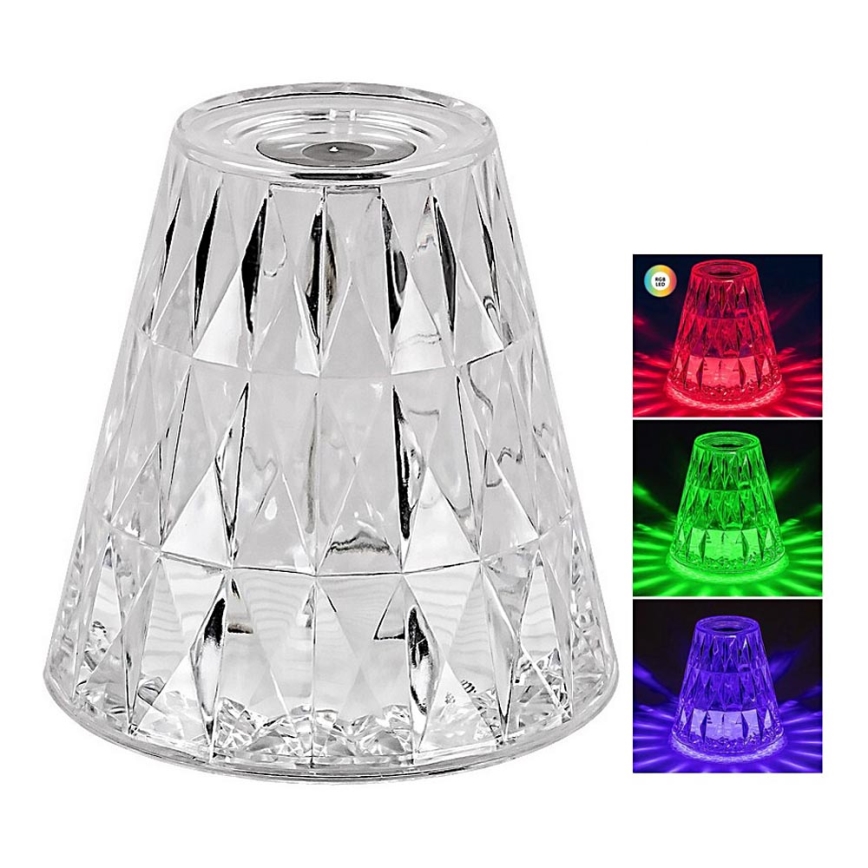Rabalux - LED RGB Ściemnialna akumulatorowa lampa stołowa LED/2W/5V/3xAAA 3000K