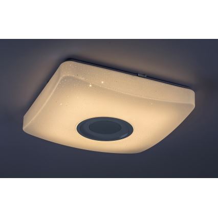 Rabalux - LED RGB Ściemniana lampa sufitowa z głośnikiem LED/18W/230V + pilot