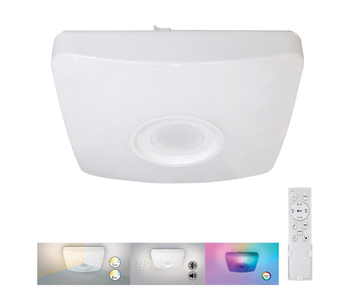 Rabalux - LED RGB Ściemniana lampa sufitowa z głośnikiem LED/18W/230V + pilot