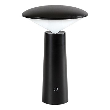 Rabalux - LED Ściemnialna akumulatorowa dotykowa lampa stołowa POLPERRO LED/3W/3,7V 1200mAh czarna