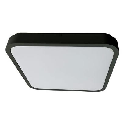 Rabalux - LED Ściemnialny plafon łazienkowy LED/36W/230V 3000-6000K IP44 42x42 cm czarny + zdalne sterowanie
