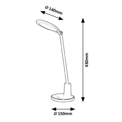 Rabalux - LED Ściemniana dotykowa lapma stołowa LED/10W/230V 3000-6000K