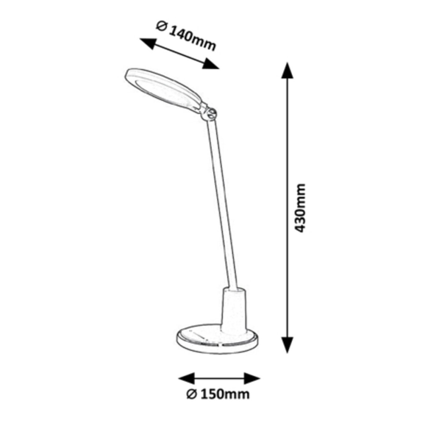 Rabalux - LED Ściemniana dotykowa lapma stołowa LED/10W/230V 3000-6000K