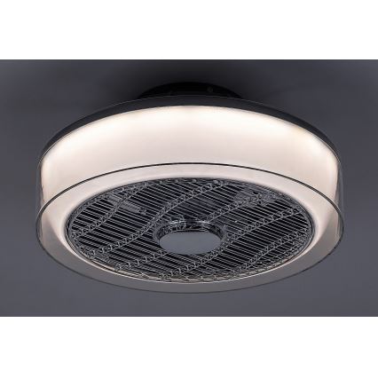 Rabalux - LED Ściemniana lampa sufitowa z wentylatorem LED/30W/230V + pilot 3000-6000K