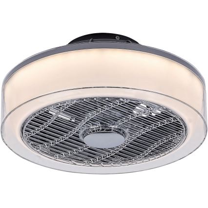 Rabalux - LED Ściemniana lampa sufitowa z wentylatorem LED/30W/230V + pilot 3000-6000K