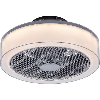 Rabalux - LED Ściemniana lampa sufitowa z wentylatorem LED/30W/230V + pilot 3000-6000K