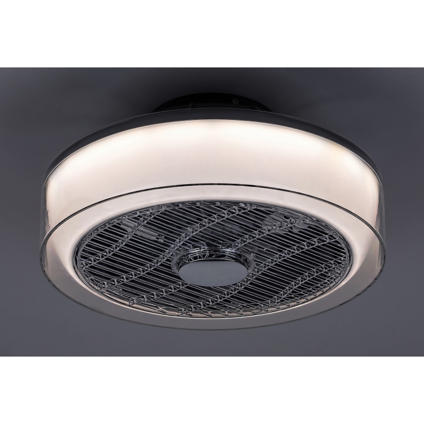 Rabalux - LED Ściemniana lampa sufitowa z wentylatorem LED/30W/230V + pilot 3000-6000K