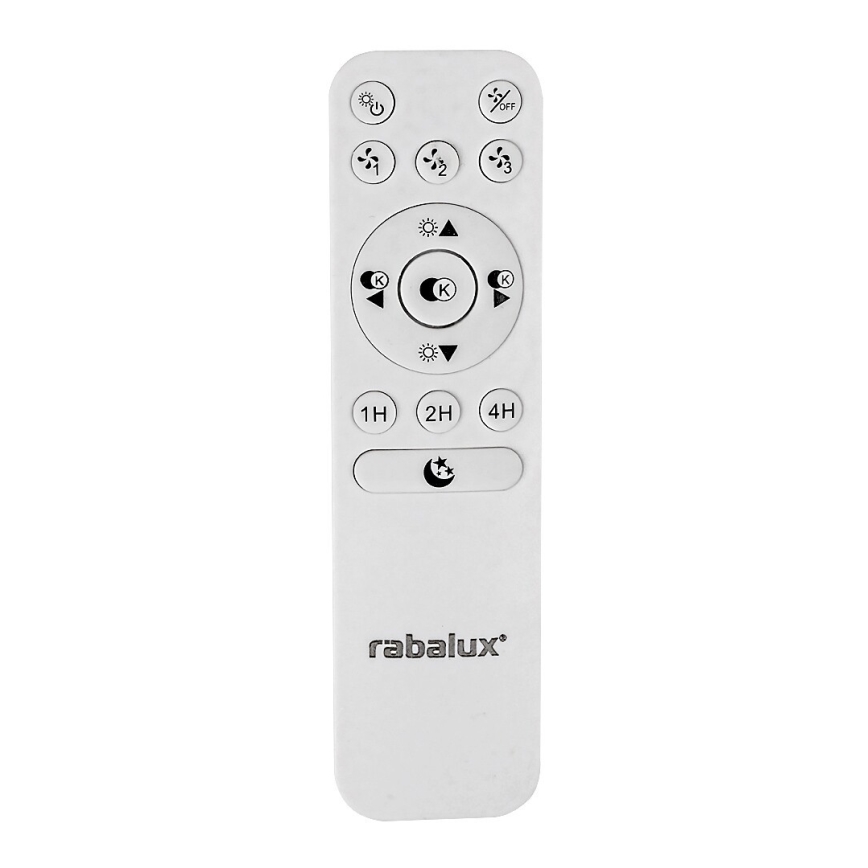 Rabalux - LED Ściemniana lampa sufitowa z wentylatorem LED/30W/230V + pilot 3000-6500K