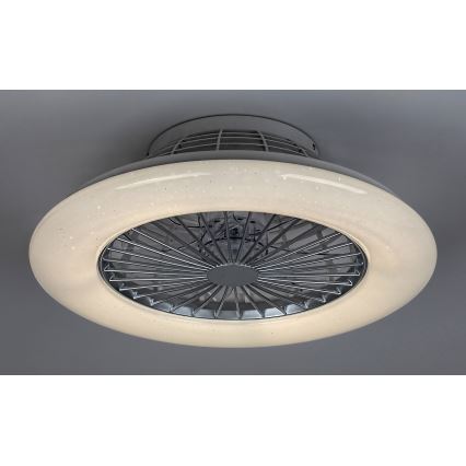 Rabalux - LED Ściemniana lampa sufitowa z wentylatorem LED/30W/230V + pilot 3000-6500K