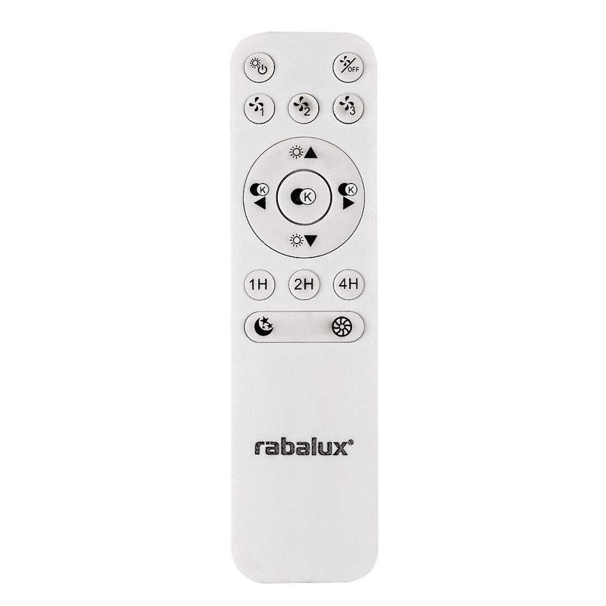 Rabalux - LED Ściemniana lampa sufitowa z wentylatorem LED/40W/230V + pilot 3000-6500K