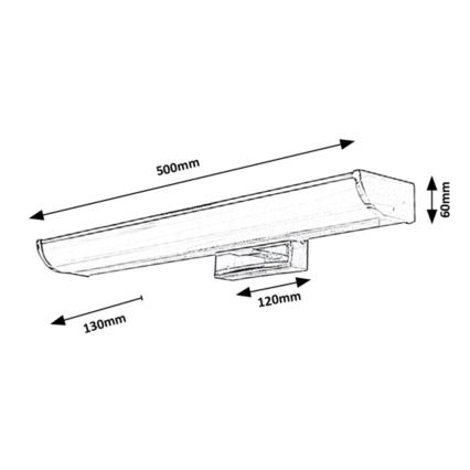 Rabalux - LED Ściemniany kinkiet łazienkowy LED/7,5W/230V IP44