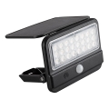 Rabalux - LED solarny kinkiet ścienny z czujnikiem LED/7W/3,7V IP54 czarny 3000 mAh