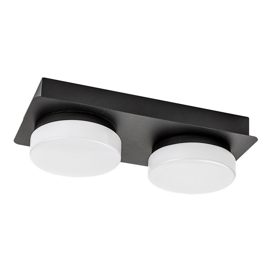 Rabalux - LED sufitowa lampa łazienkowa 2xLED/5,5W/230V IP44 czarna
