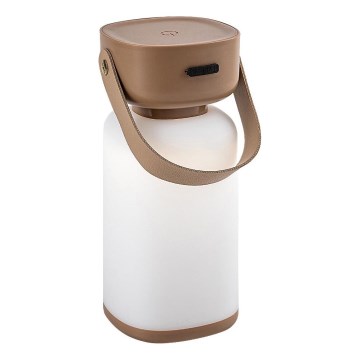 Rabalux - LED Zewnętrzna akumulatorowa ściemnialna dotykowa lampa stołowa LED/3W/5V IP44 brązowy