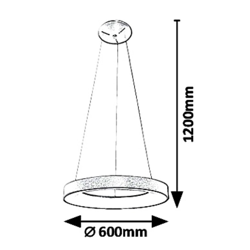Rabalux - LED Żyrandol na lince CARMELLA LED/50W/230V