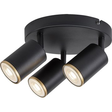 Rabalux - Oprawa punktowa 3xGU10/15W/230V czarna