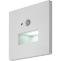 Rabalux - Oprawa schodowa LED z czujnikiem ruchu i zmierzchu LED/1W/230V 3000/4500/6500K biała