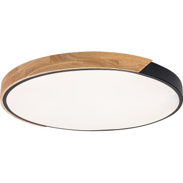 Rabalux - Oprawa sufitowa LED/42W/230V 3000/4000/6500K czarny/dąb śr. 41 cm