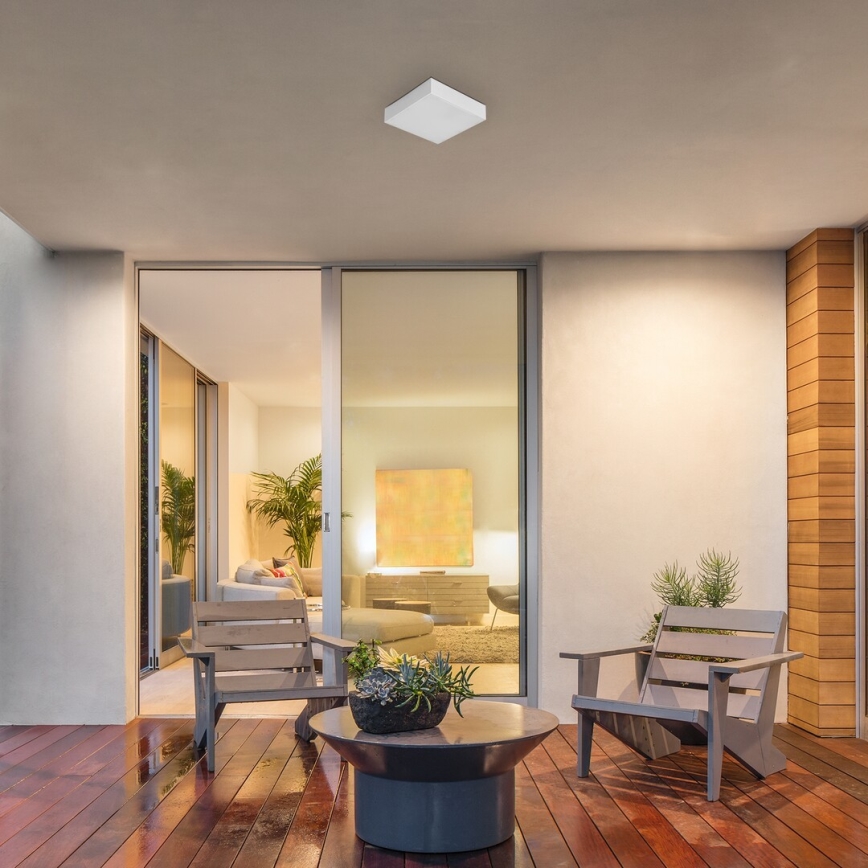 Rabalux - plafon łazienkowy LED/18W/230V 2800-6000K IP44 biały 17,5x17,5 cm